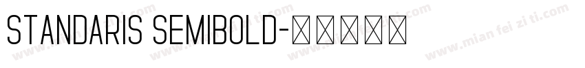 Standaris Semibold字体转换